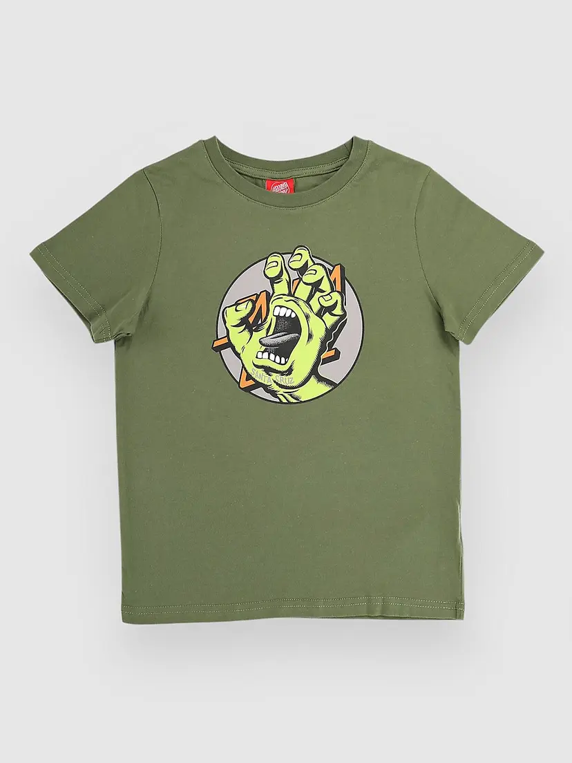 Santa Cruz Santa Cruz Hand Dot Front Kids T-skjorte grønn