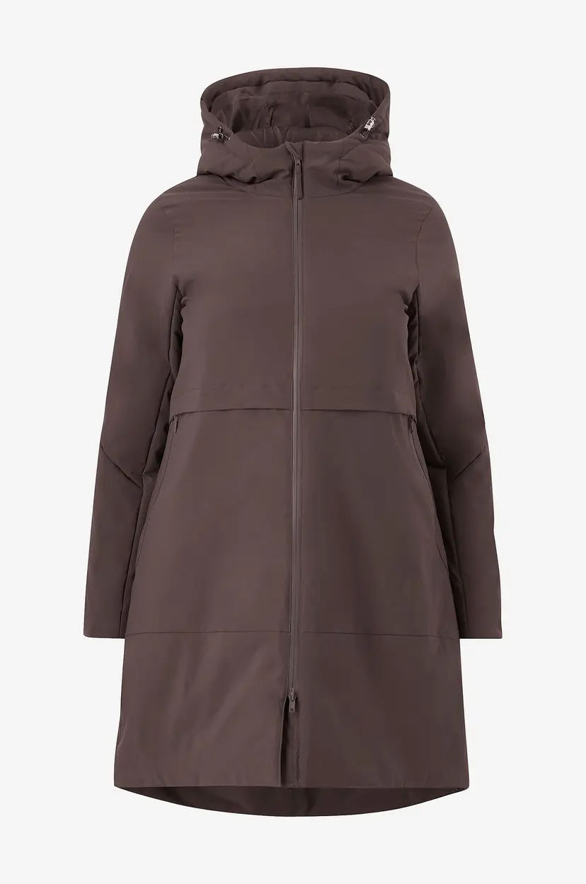 Zizzi Vinterjakke caWilla L/S Coat - Brun