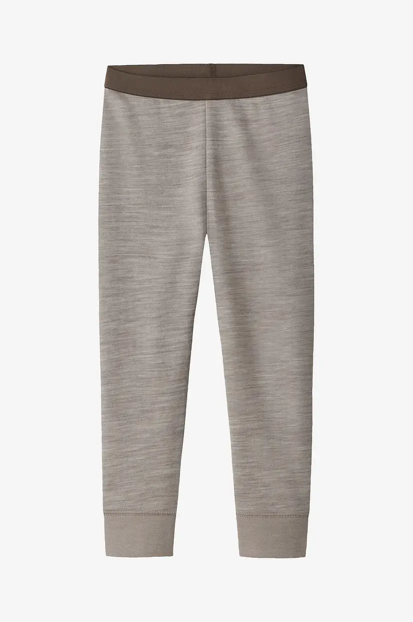 NAME IT Leggings Nmmwuppo Wo/Co Longjohn - Grå