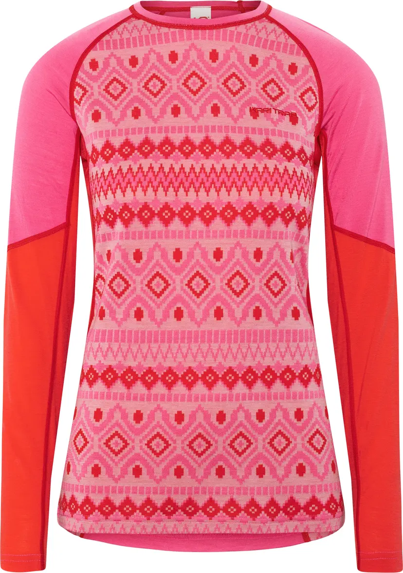 Kari Traa Kari Traa Women's Malia Long Sleeve Bright Pink