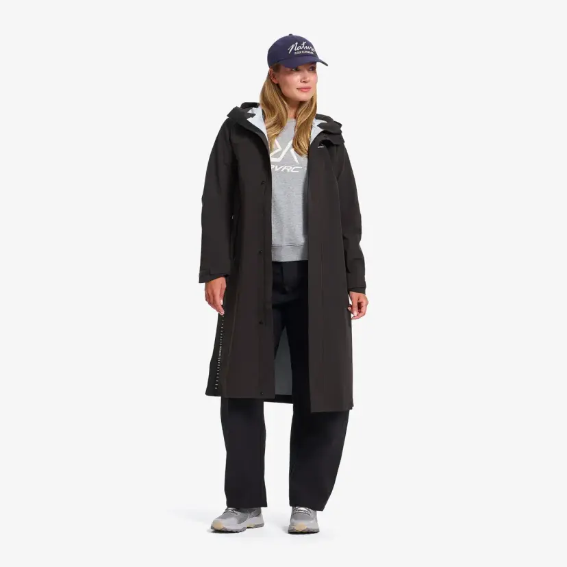 RevolutionRace Cyclone Light 3L Long Parka Dame Espresso