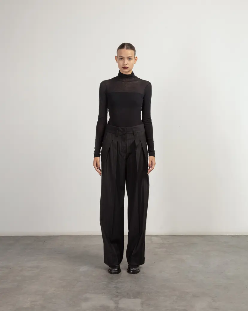 Malloni Malloni M24I70593 Black classic pants