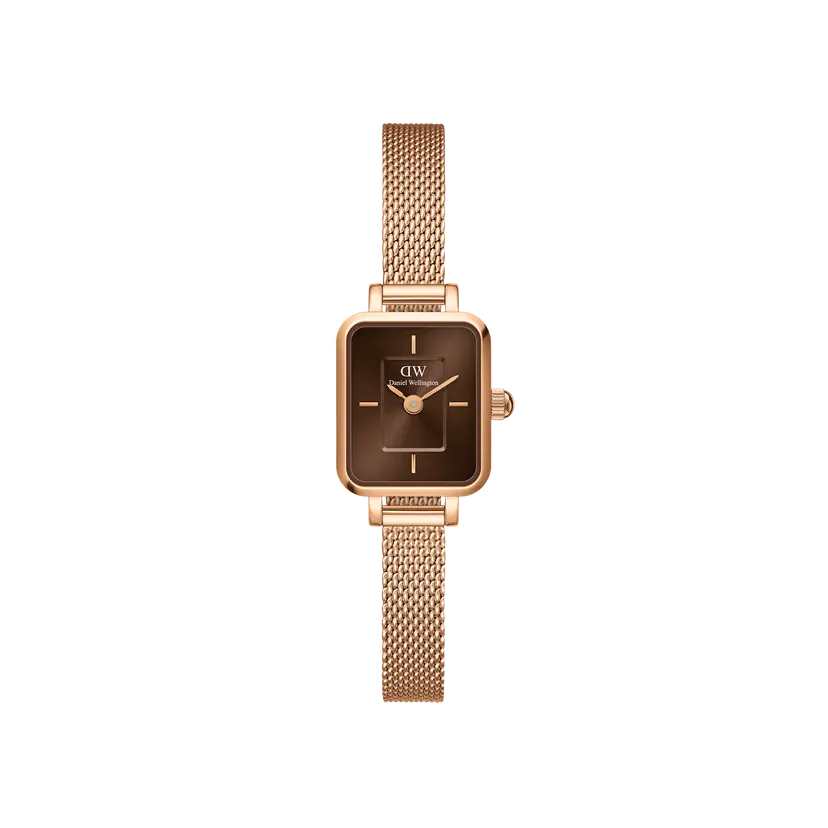 Daniel Wellington Rose Gold 15.4x18.2mm Watch Quadro Mini Melrose Amber | DW