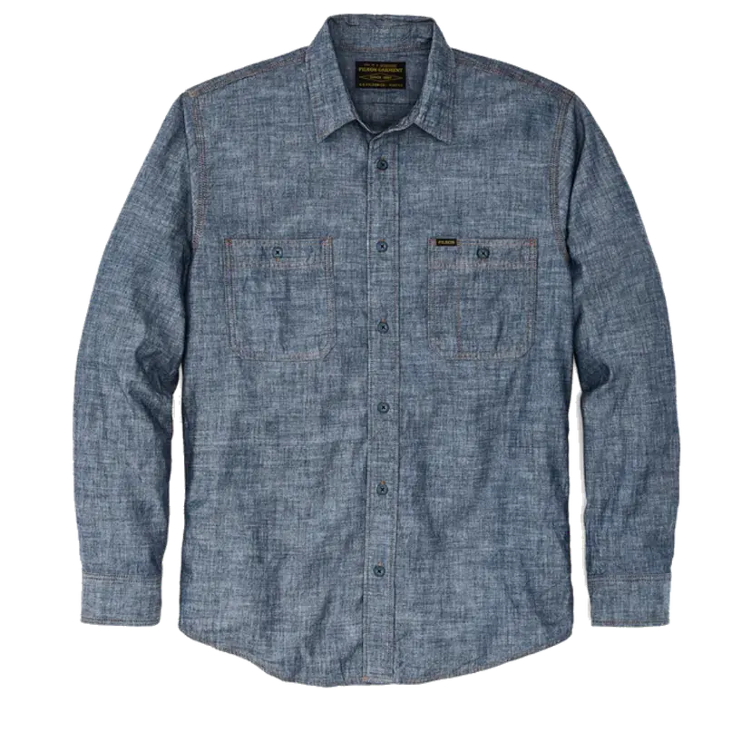 Filson Filson Chambray Cpo Shirt Rinsed Indigo Chambray