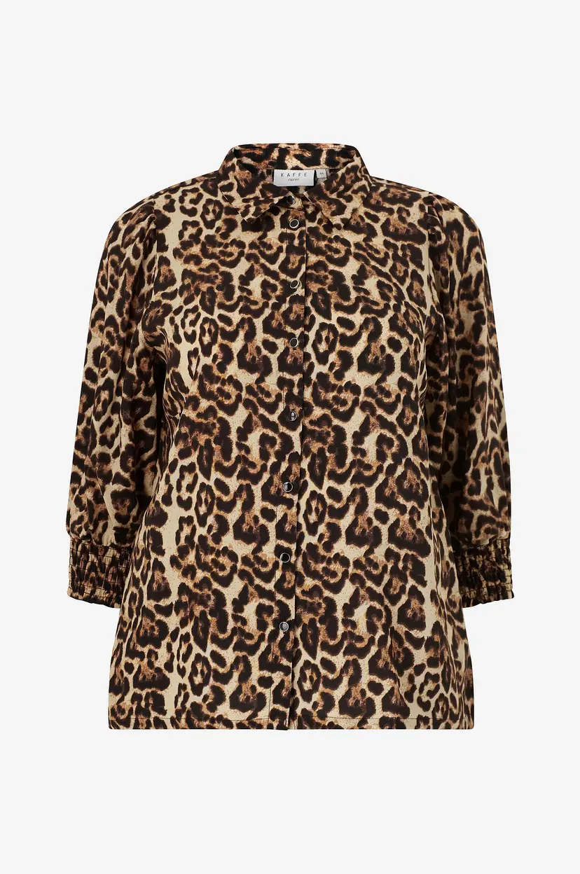 KAFFE Curve Bluse kcPerla Shirt - Brun