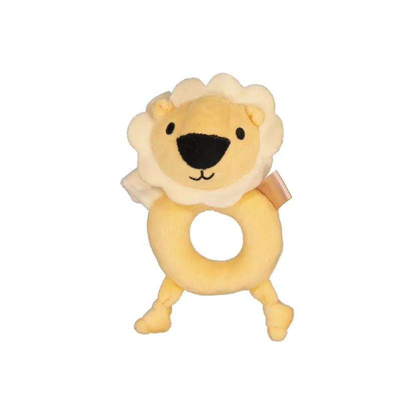 Geggamoja Skallra ring gul lejon