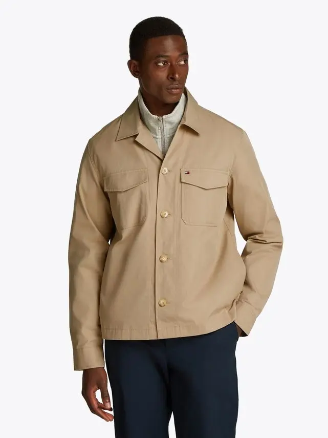 Tommy Hilfiger COTTON NYLON SHIRT JACKET