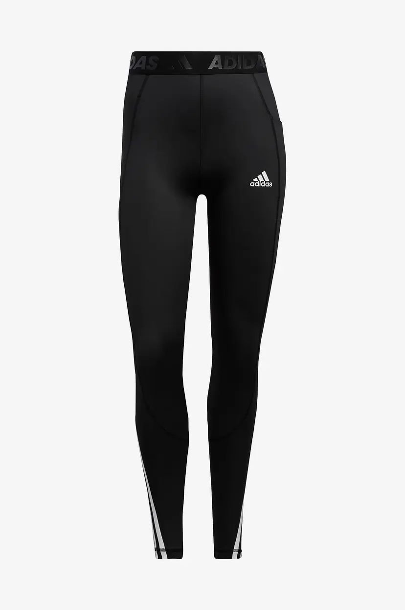 Adidas Sport Performance Treningstights Tecfit 3-Stripes Long Gym Tights - Svart