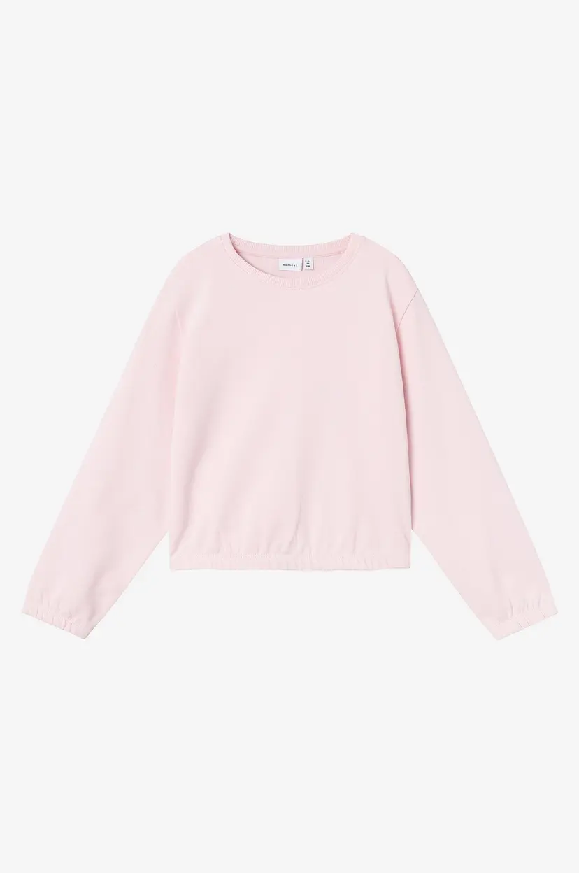 NAME IT Collegegenser Nkfdasha LS Short Loose Swe Unb - Rosa