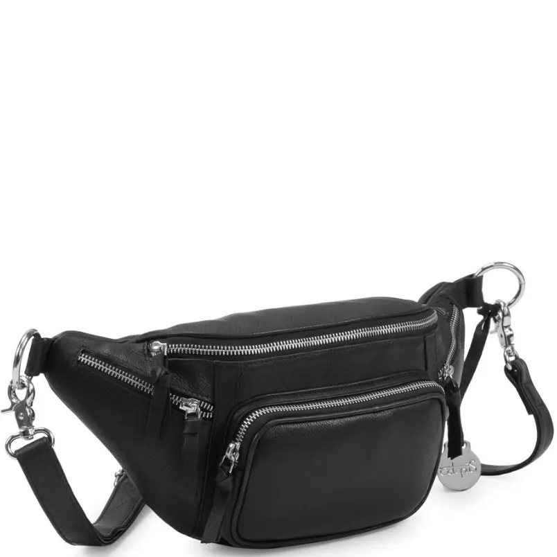 Octopus Denmark BEMÆRK: Kollektionsprøve. Style Norma i sort m. sølv. Vidunderlig bumbag i læder m. masser af rum. Rolls-Royce modellen indenfor bumbags