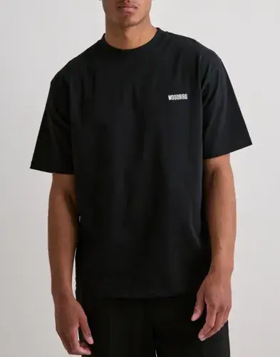 Woodbird Woodbird Wbbaine Octo Tee T-skjorte med trykk Svart