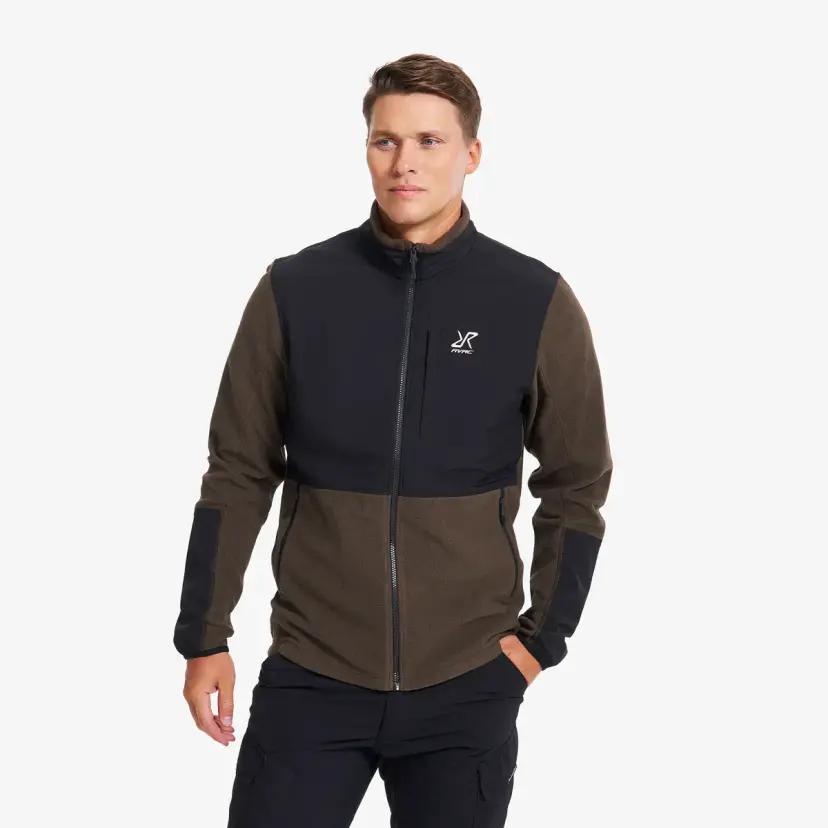RevolutionRace River Hybrid Fleece Jacket Herre Mud