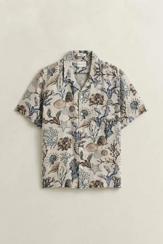 Gant REG AOP CAMP COLLAR SHIRT