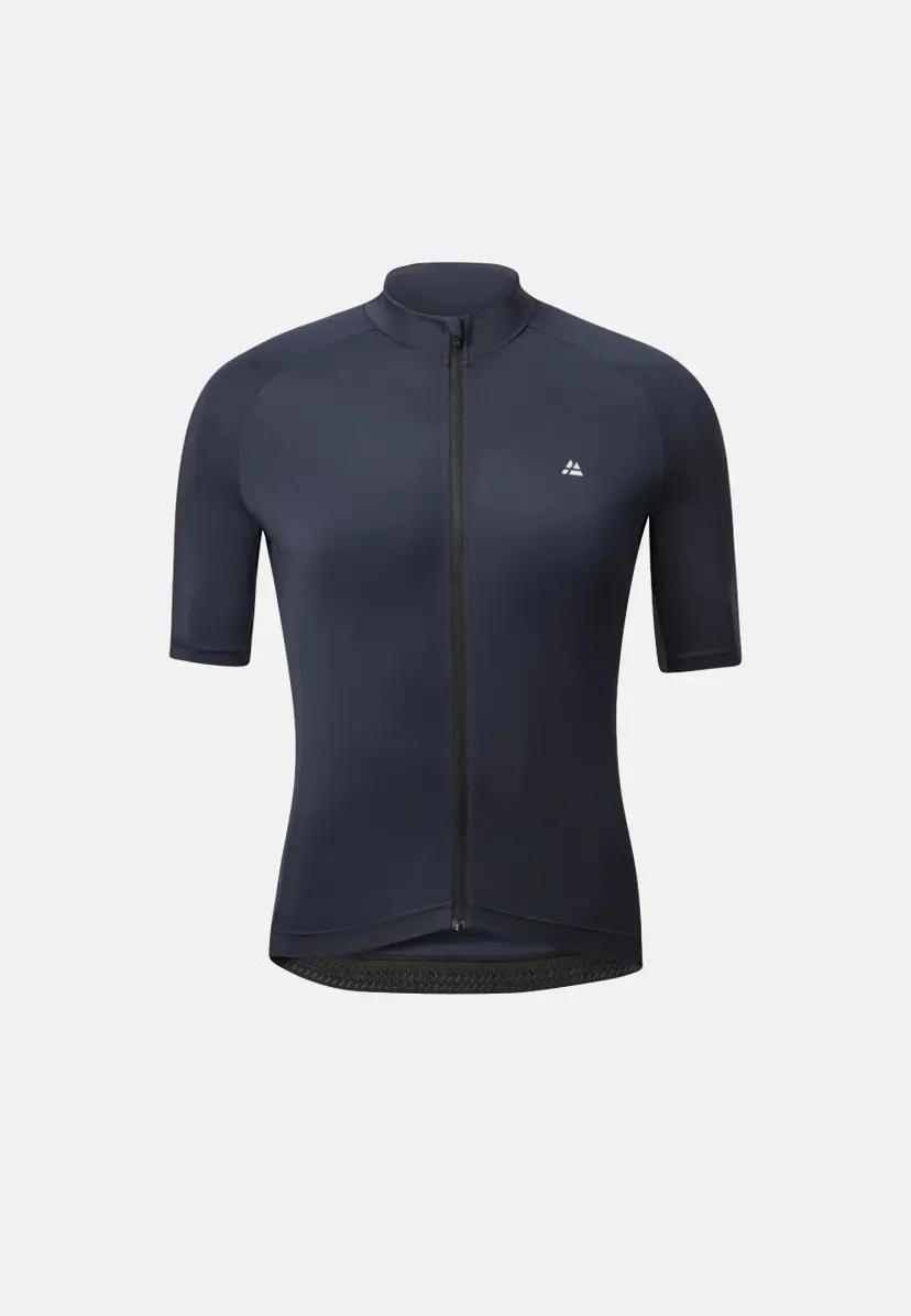 DANISH ENDURANCE Aero Kortærmet Cykeltrøje for Mænd, Marineblå, M, DANISH ENDURANCE