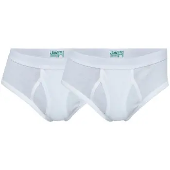 JBS of Denmark JBS 2P Organic Cotton Brief Hvit økologisk bomull Herre