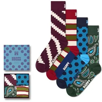 Happy Socks Happy socks Strømper 4P New Vintage Socks Gift Set Mixed bomull Str 36/40