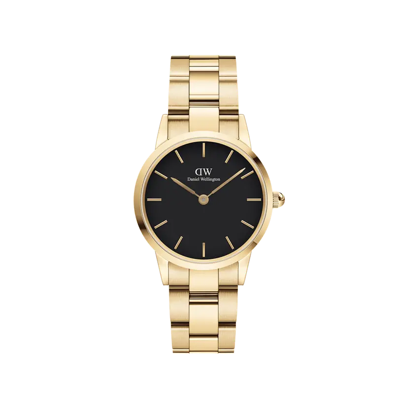 Daniel Wellington Gold 32mm Watch Iconic Link Black | DW