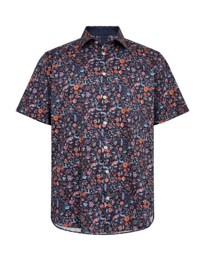 Gino Marcello Knitted shirt s/s modern fitting