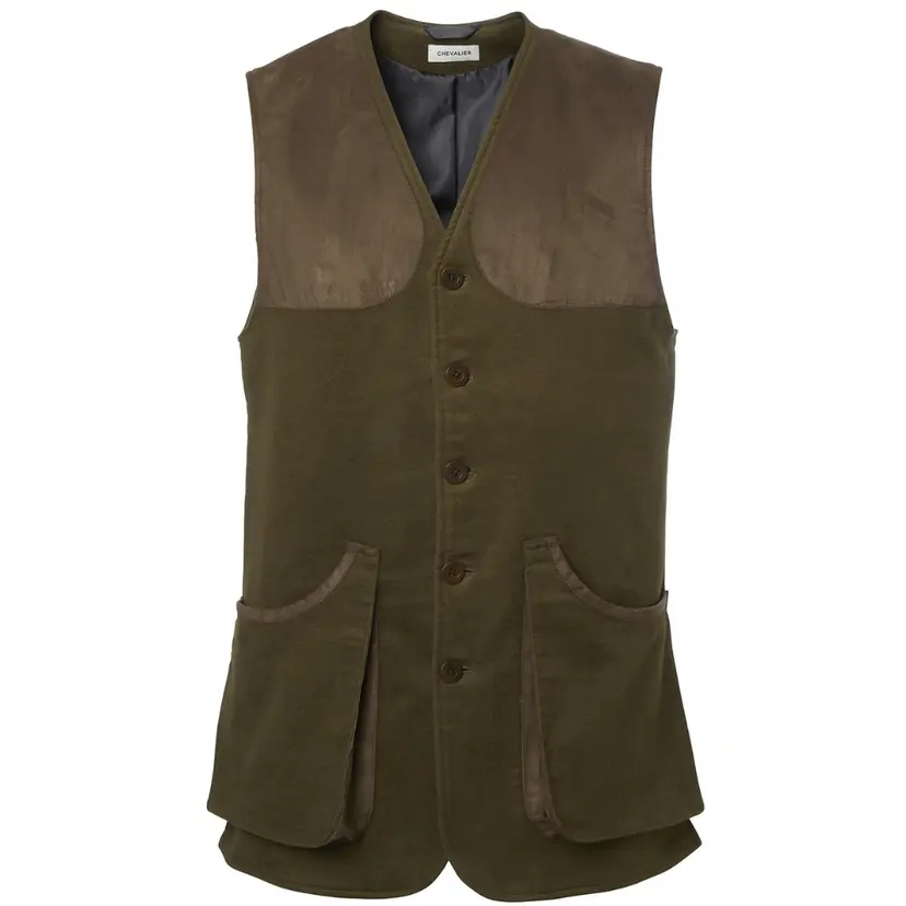 Chevalier Chevalier M's Preston Moleskin Shooting Vest Forest Green