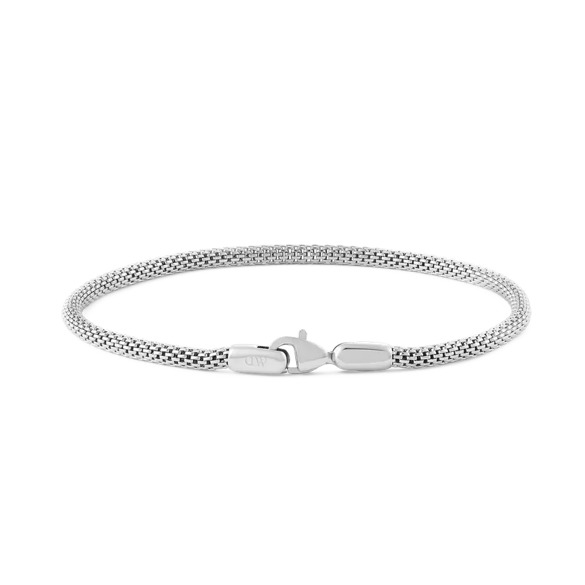 Daniel Wellington Silver Bracelet Tide Mesh Sterling 2.8 | DW