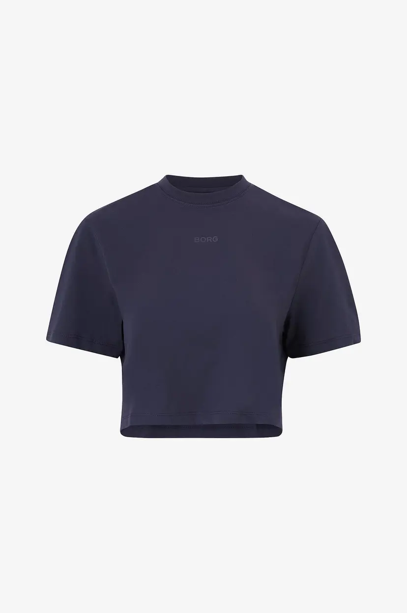 Björn Borg T-skjorte Studio Oversized Cropped - Grå