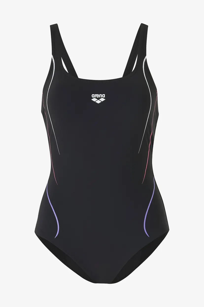 arena Badedrakt Women's Arena Swimsuit Ludvica Soft Curve Back - Svart