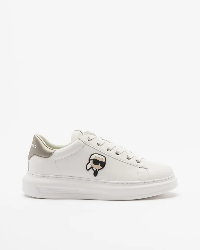 Karl Lagerfeld Karl Lagerfeld Kapri NFT Metal Tab White Sneakers