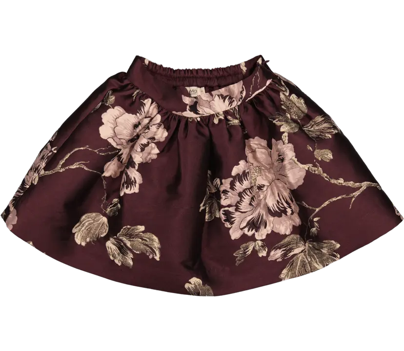 Marmar Copenhagen MarMar Skjørt Party Sunita Deep Mulberry Jacquard (140 / 10 år)
