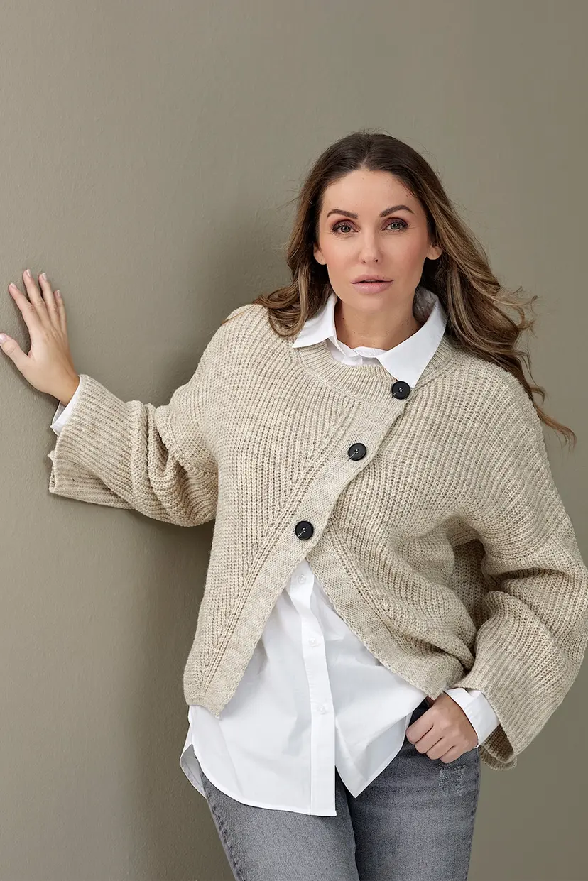 Skovhuus Skovhuus Kvinne Strikket Cardigan Cream XL