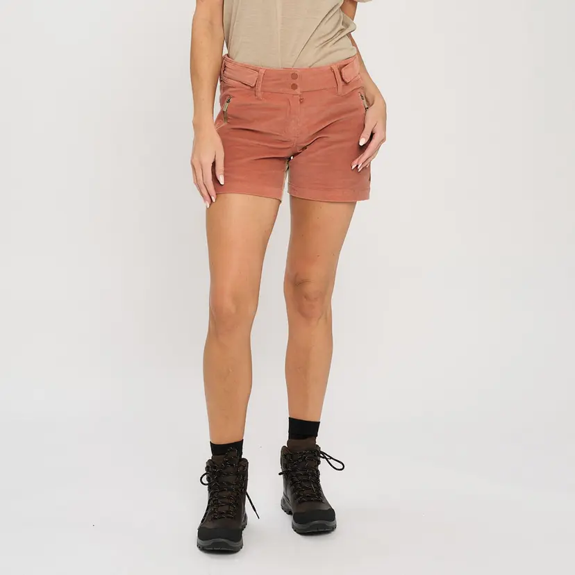 Skogstad Skogstad Falkenuten shorts dame, Cedar Wood