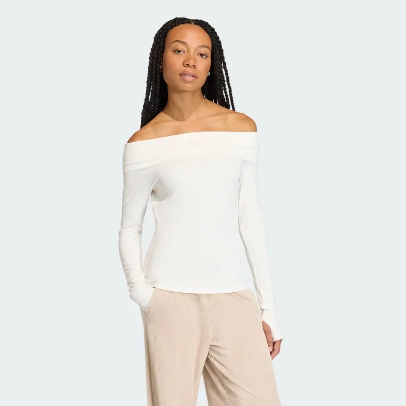 Adidas OFF-SHOULDER LONG SLEEVE Overdel