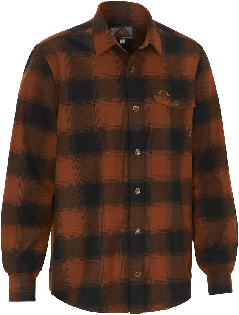 Swedteam Swedteam M's Lynx Wool Shirt Dark Orange