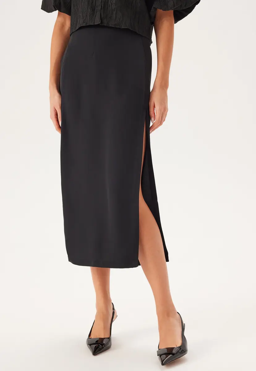 Vila Visivanni Hw Slit Midi Skirt