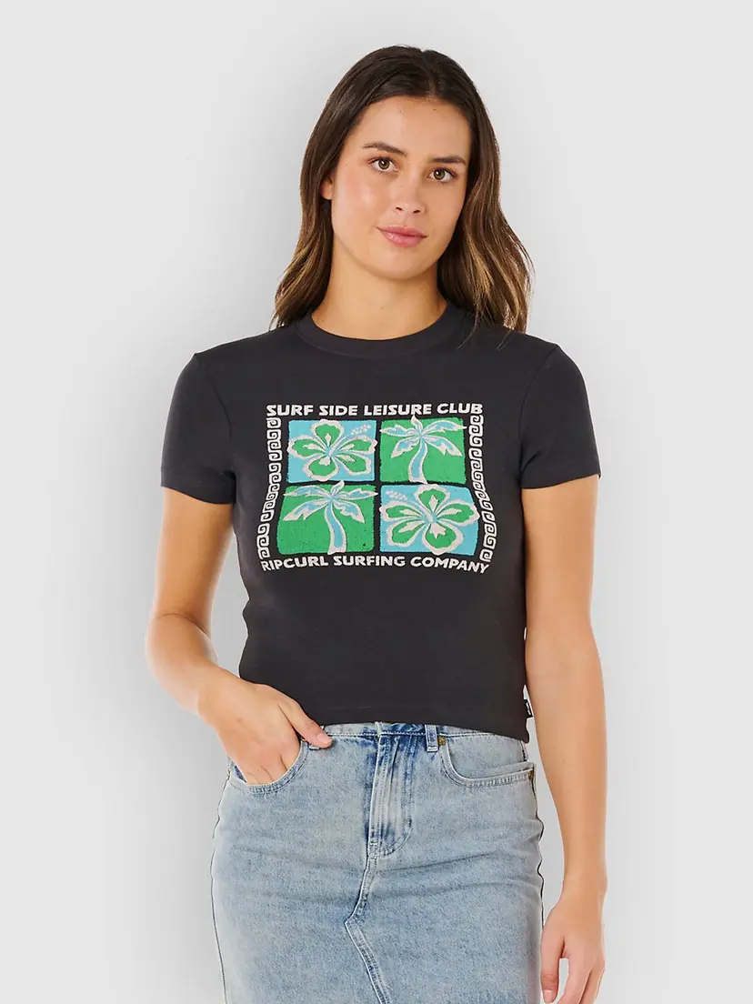 Rip Curl Rip Curl Surf Side Fitted T-skjorte svart