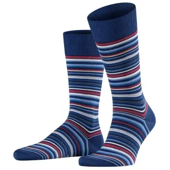 Falke Falke Strømper Microblock Socks Mørkblå bomull Str 39/40 Herre