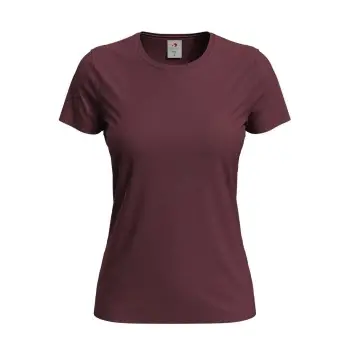 Stedman Stedman Classic Women T-shirt Vinrød  bomull Large Dame