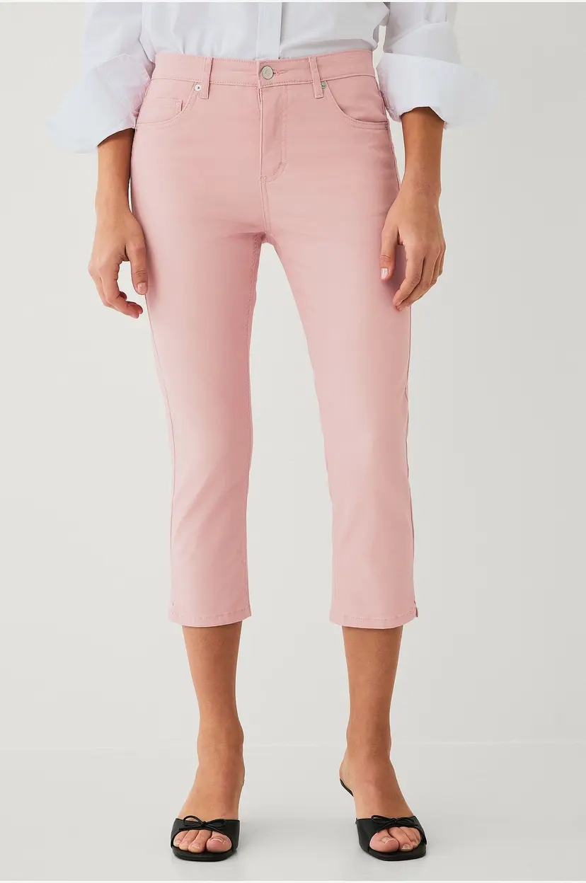 Ellos Collection Capribukser i twill - Rosa