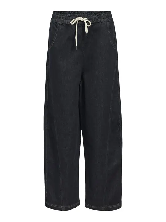 Object Object - Camilla Denim Mw Loose Pant - Dark Blue Denim