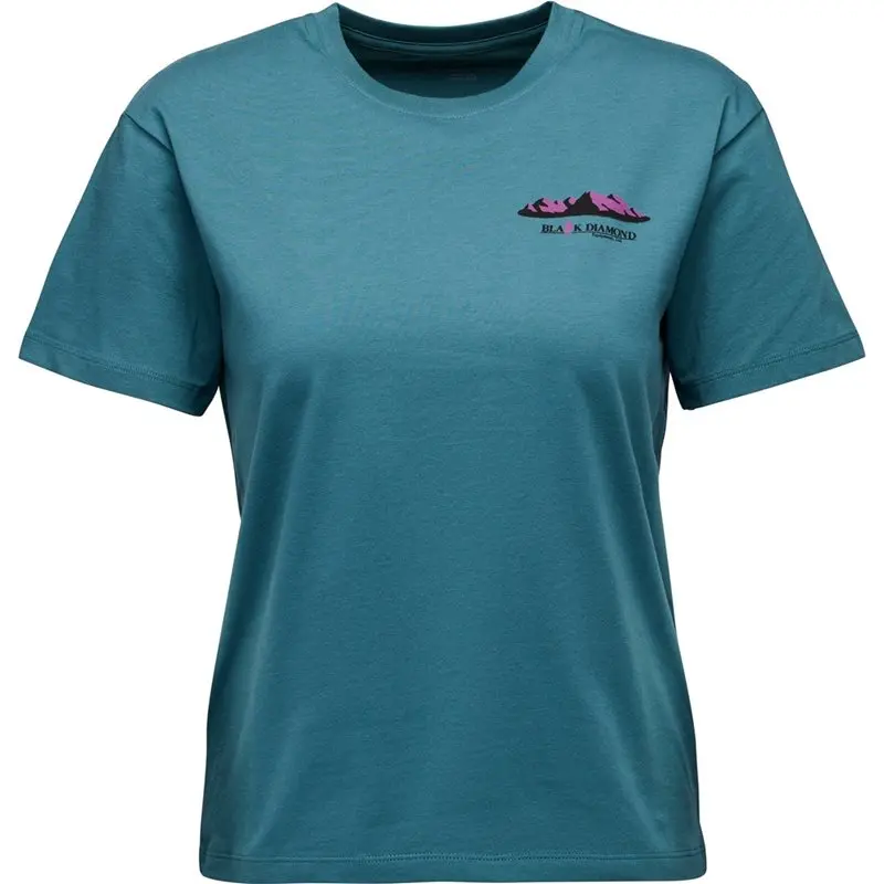 Black Diamond Black Diamond W Mountainscape Ss Tee Creek Blue