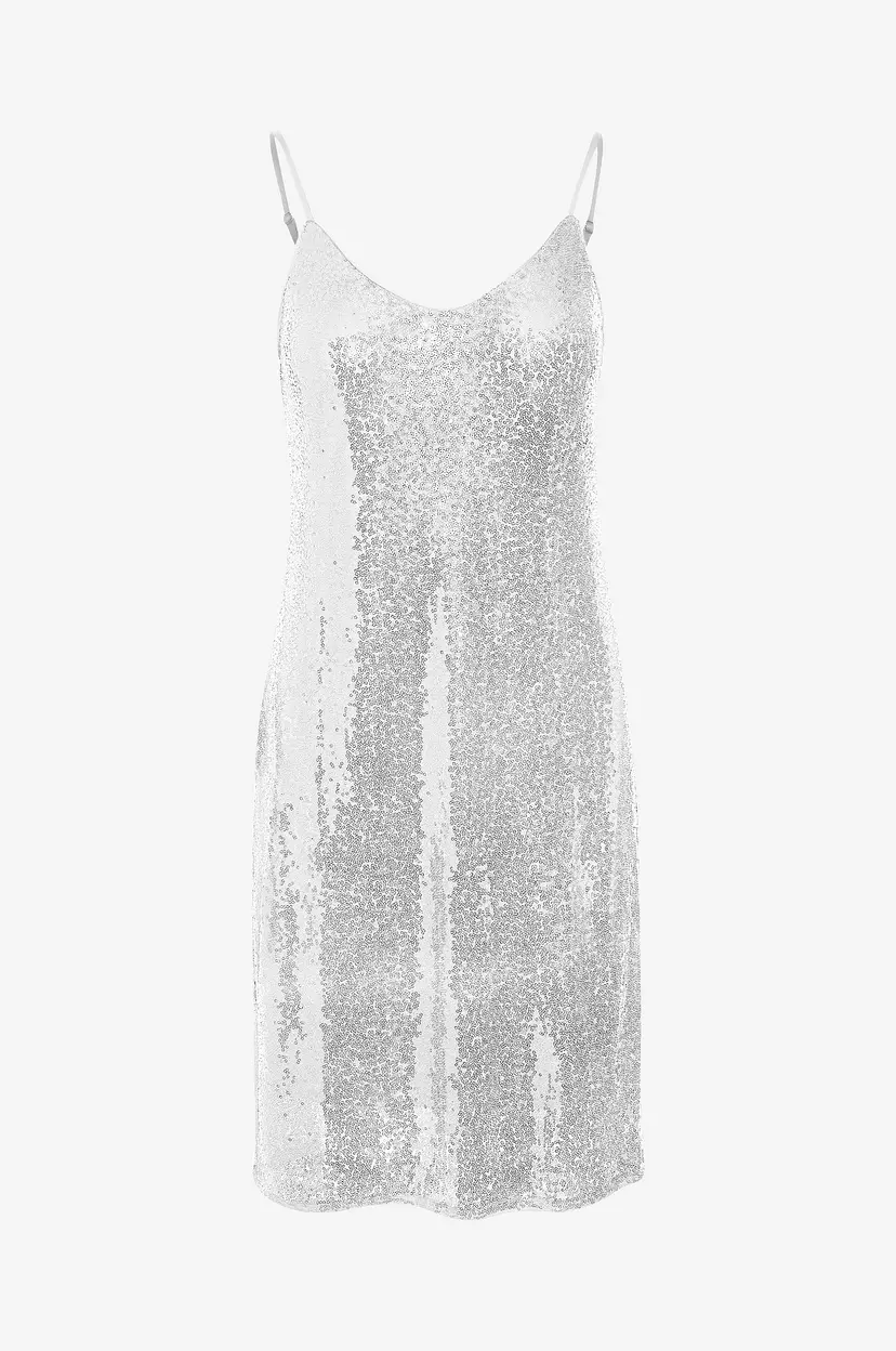 Vero Moda Plajettkjole vmKaje Singlet Short V-neck Dress J - Sølv