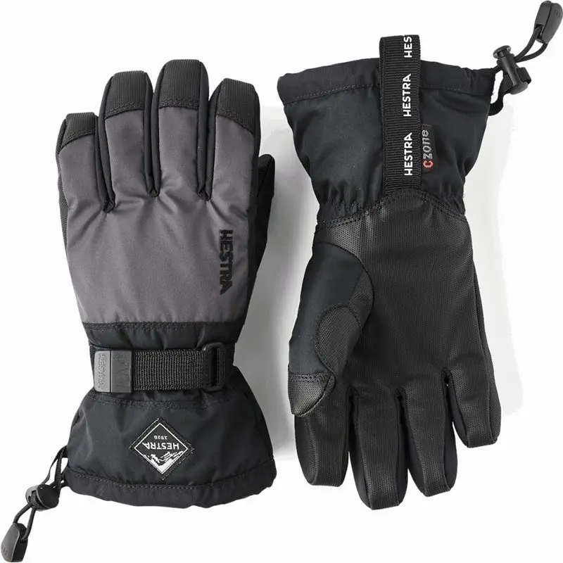 Hestra Hestra Gauntlet Czone Jr. - 5 Finger Graphite/Black