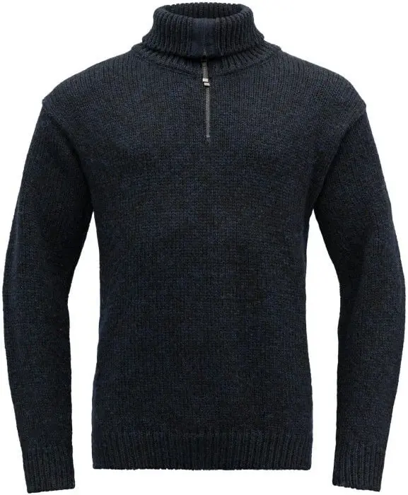 Devold Devold Unisex Nansen Sweater Zip Neck Dark Blue Melange