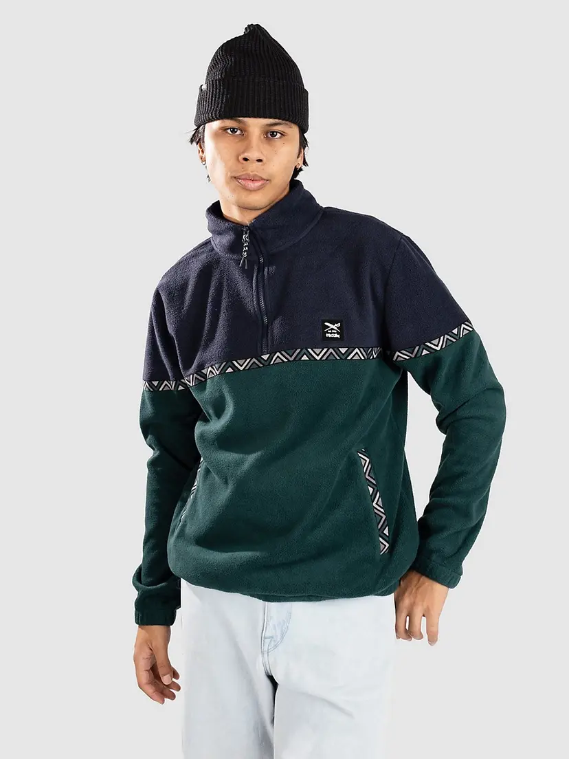 Iriedaily Iriedaily Monte Noe Troyer Half-Zip Fleecegenser grønn