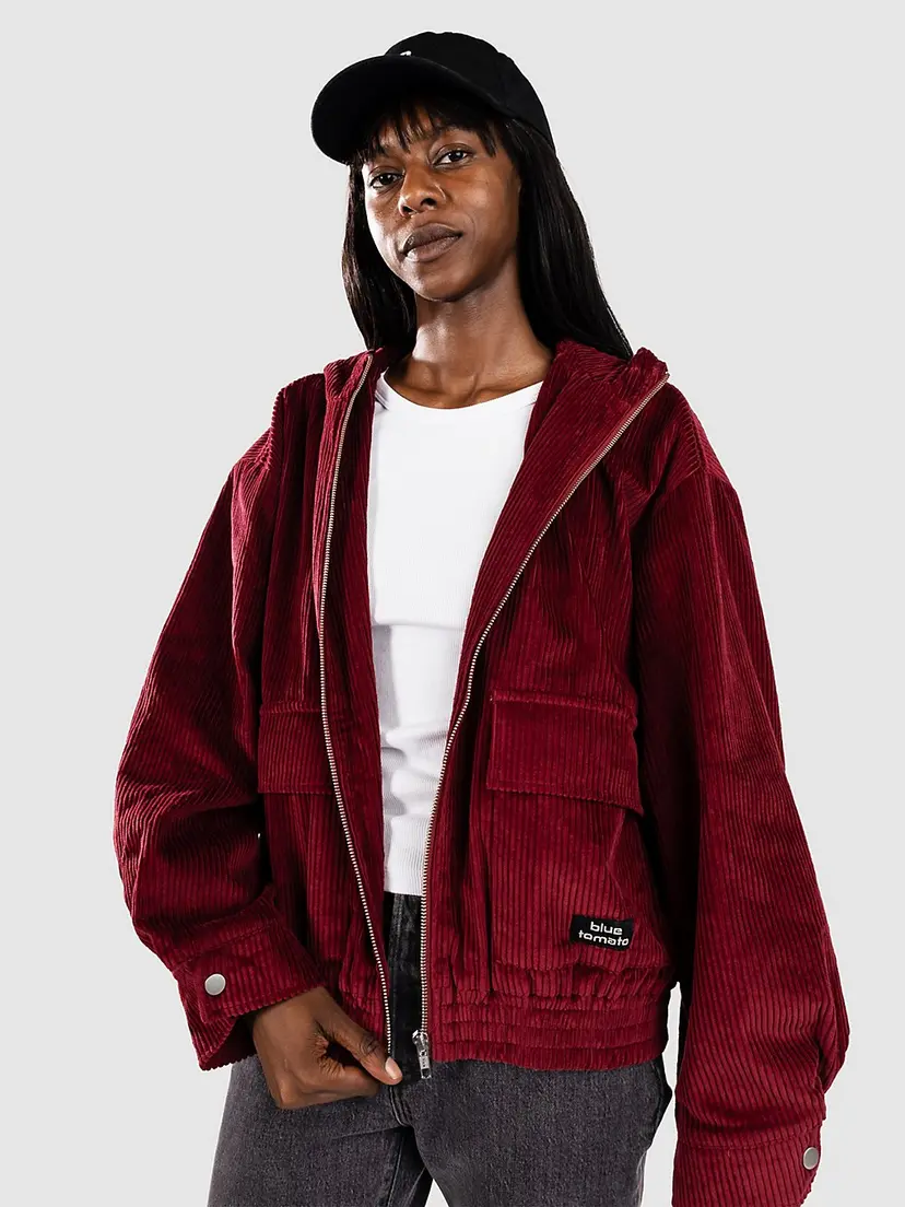 Blue Tomato Blue Tomato Hooded Cord Bomber Jakke rød