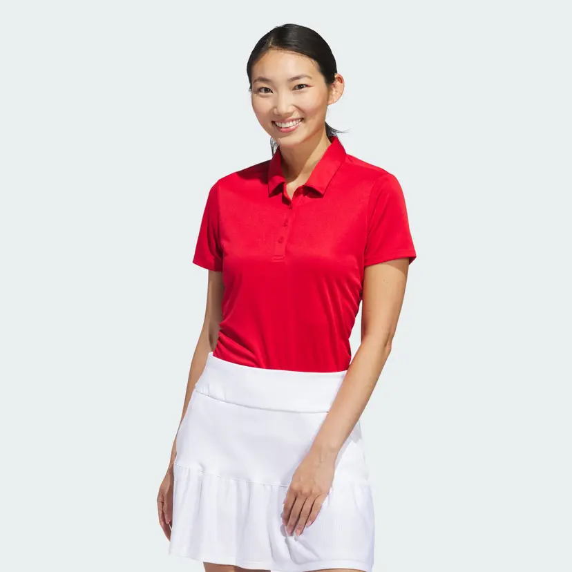 Adidas Women's Solid Performance Short Sleeve Poloskjorte