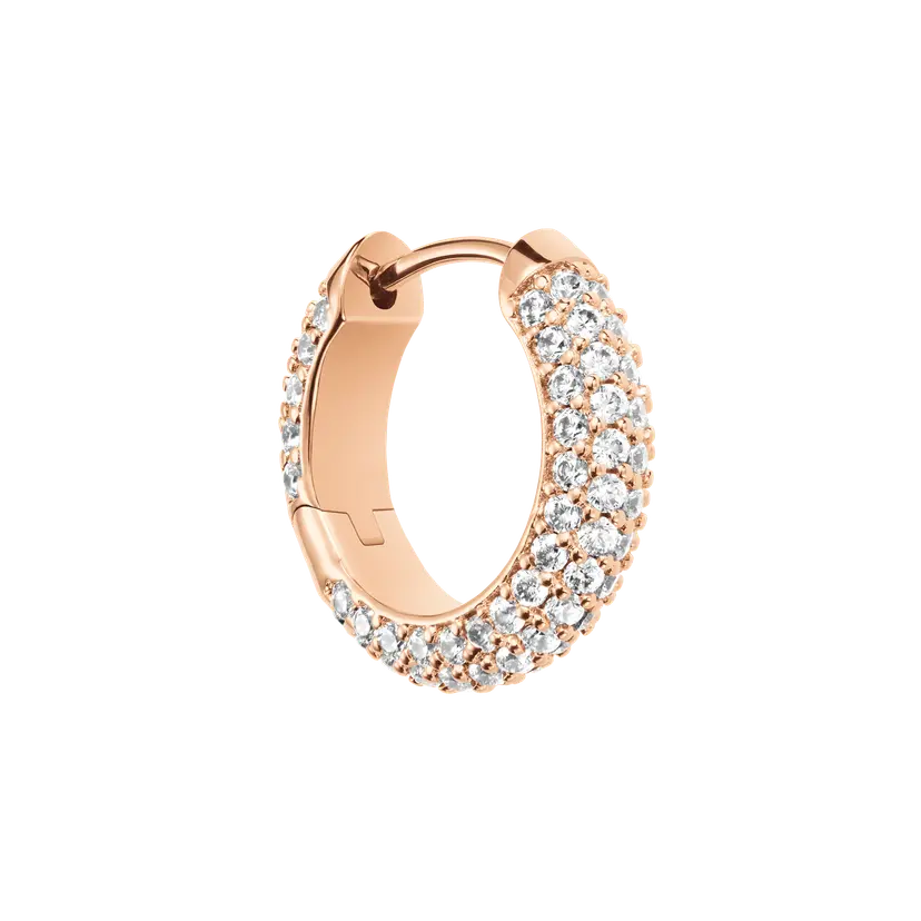 Daniel Wellington Rose Gold Earrings Pavé Crystal | DW