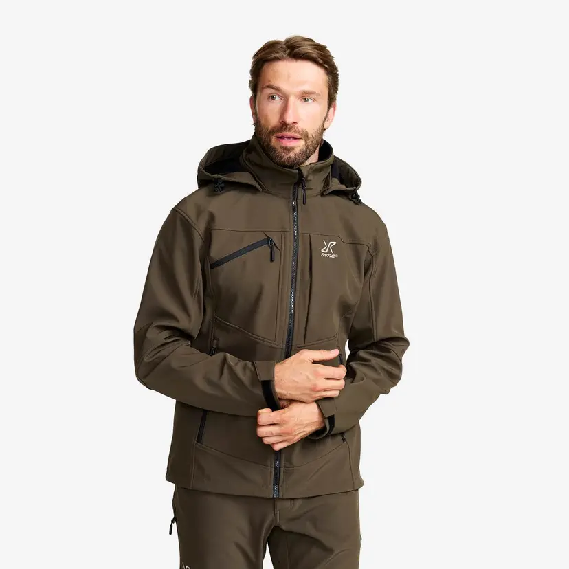RevolutionRace Hiball Softshell Jacket Herre Mud
