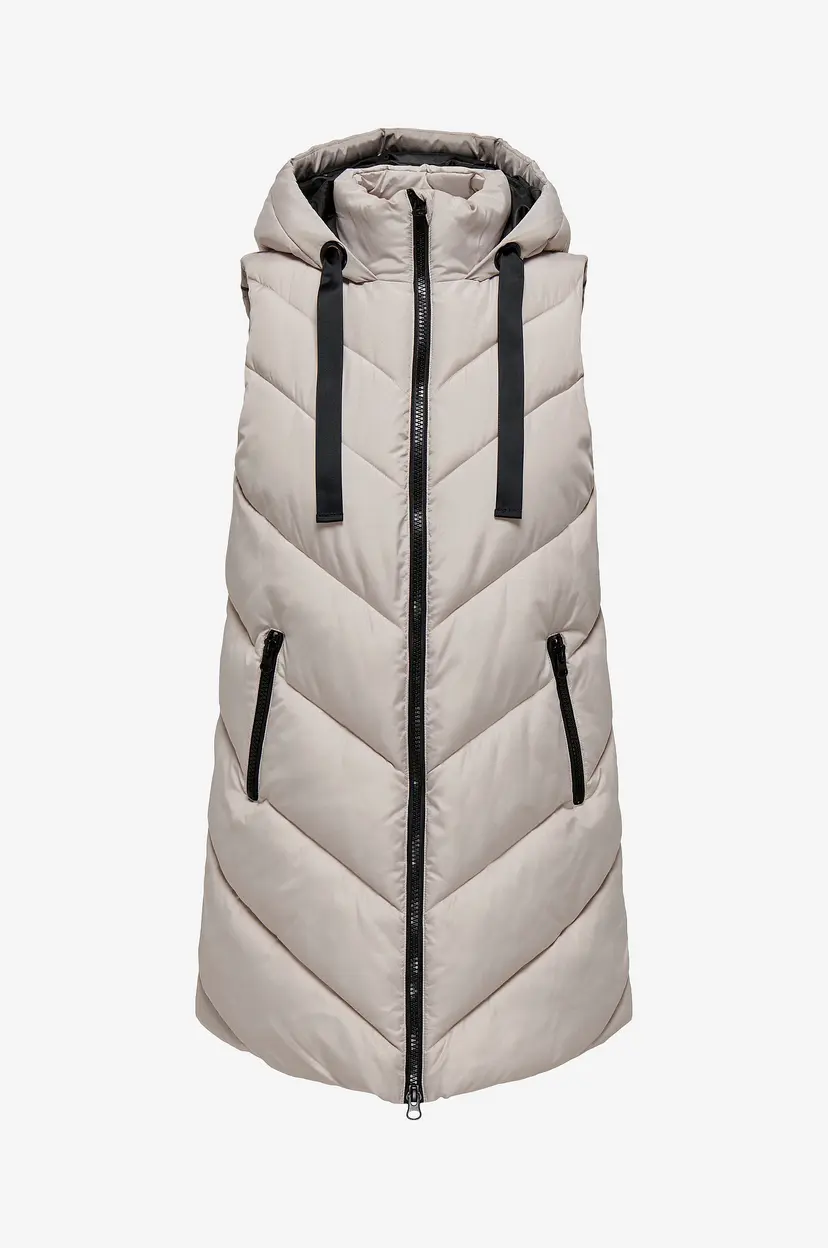 JDY Vest jdySkylar Padded Hood Waistcoat Otw - Grå