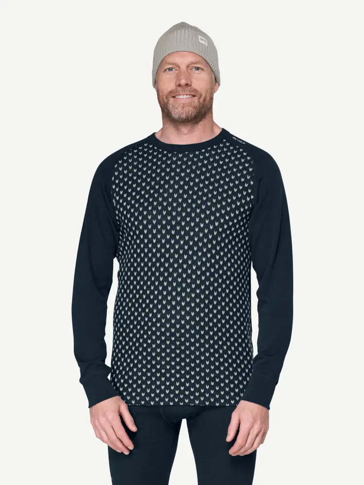 Devold Devold - Signature Merino 230 Ulltrøye Herre - Large - Blå