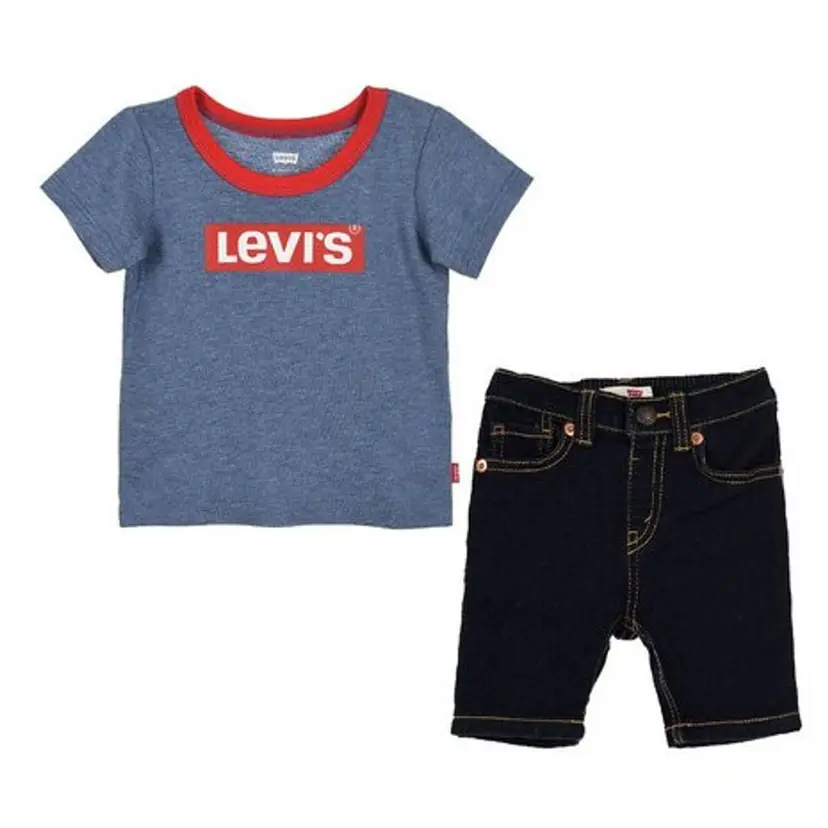 Levi's Levis Stretch Denim Short Sett Navy/Sort (80 / 1 år)